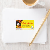 Cartoon Spooky Ghosts Kind Halloween Adres Etiket (Insitu)