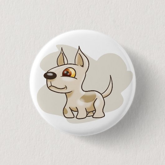 Cartoon Spoted Dog Ronde Button 3,2 Cm (Voorkant)