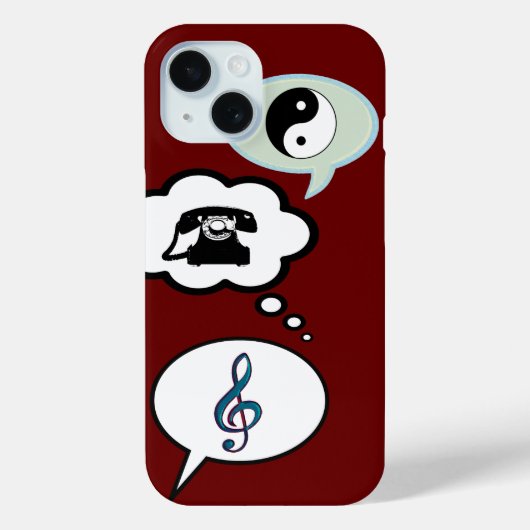 cartoon spraakballonnen Case-Mate iPhone case (Achterkant)
