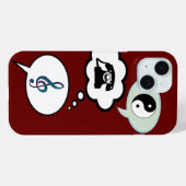 cartoon spraakballonnen Case-Mate iPhone case (Achterkant (horizontaal))