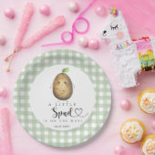 Cartoon Spud-Baby shower Papieren Bordje (Feest)