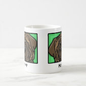 Cartoon Square Brindle Mastiff Koffiemok (Center)