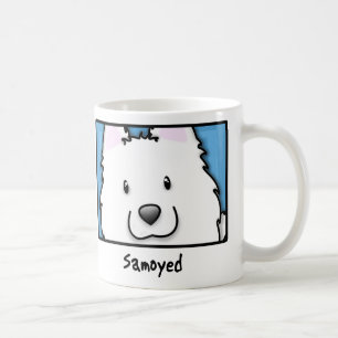 Cartoon Square Samoyed Koffiemok