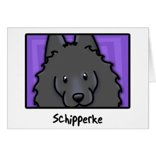 Cartoon Square Schipperke