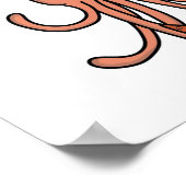 Cartoon Squid Poster (Hoek)