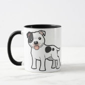 Cartoon Staffordshire Bull Terrier Mok (Links)