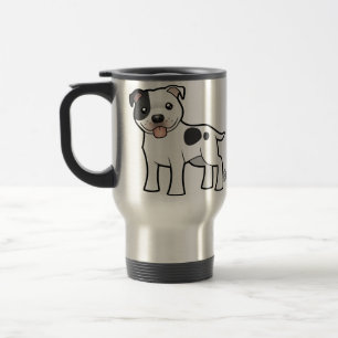 Cartoon Staffordshire Bull Terrier Reisbeker