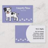 Cartoon Staffordshire Bull Terrier Visitekaartje (Voorkant / Achterkant)