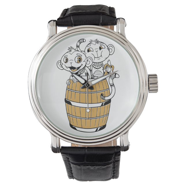 Cartoon stam aap horloge (Voorkant)