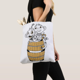 Cartoon stam aap Tote Tote Bag