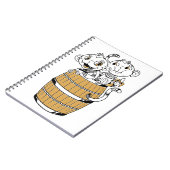 Cartoon stammenaap notitieboek (Linkerzijde)