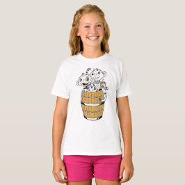 Cartoon stammenaap t-shirt