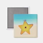 Cartoon Starfish Magneet (Voorkant / Achterkant)