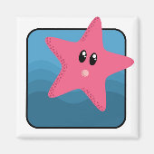 Cartoon Starfish Magneet (Voorkant)