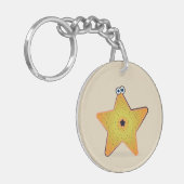 Cartoon Starfish Sleutelhanger (Voorkant Links)