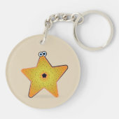 Cartoon Starfish Sleutelhanger (Achterkant)