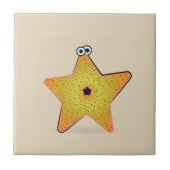 Cartoon Starfish Tegeltje (Voorkant)