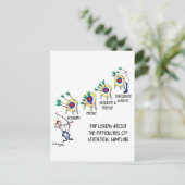 Cartoon statistiek 9225 briefkaart (Staand voorkant)