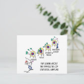 Cartoon statistiek 9225 briefkaart (Staand voorkant)