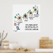 Cartoon statistiek 9225 poster (Keuken)