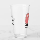 Cartoon Steak & Sauce Custom BBQ Chef Glas (Rechts)
