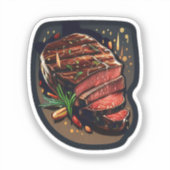 Cartoon steak sticker (Voorkant)