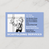 Cartoon steigerdiensten visitekaartje (Voorkant)