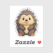 Cartoon stekelvarken sticker (Vel)