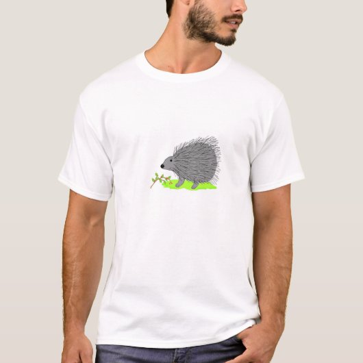 Cartoon Stekelvarken T-shirt (Voorkant)