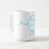 Cartoon Stick Man Mok (Voorkant links)