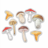 Cartoon stickers champignons (Voorkant)