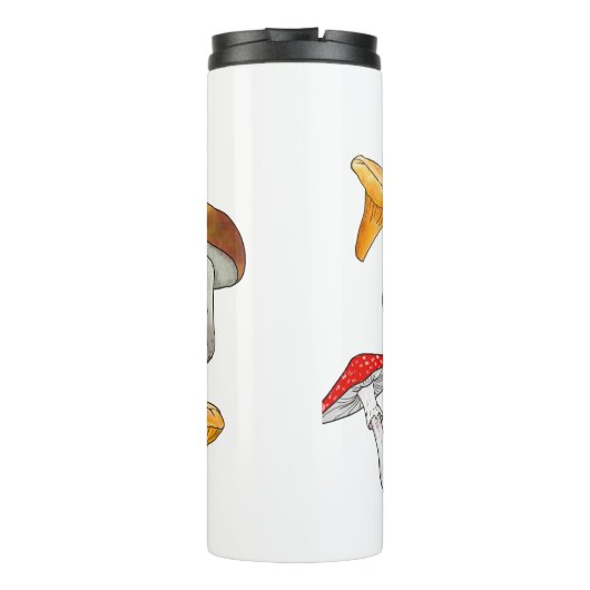 Cartoon stickers champignons thermosbeker (Achterkant)