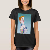 Cartoon Stijl Elegante Vrouw T-shirt (Voorkant)