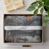 Cartoon stijl griezelig meisje in Halloween stemmi Tissuepapier (Geschenk)