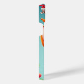 Cartoon stijl kersthond iPhone hoesje (Rechterkant)