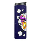 Cartoon stijl Super Dad Thermosbeker (Gedraaid links)