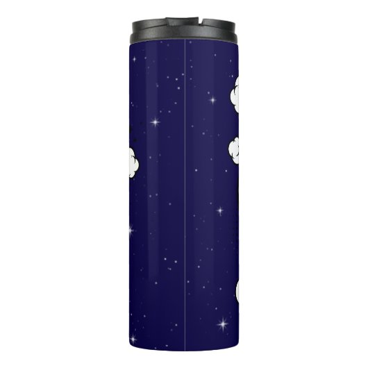 Cartoon stijl Super Dad Thermosbeker (Achterkant)