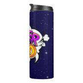 Cartoon stijl Super Dad Thermosbeker (Geroteerd rechts)