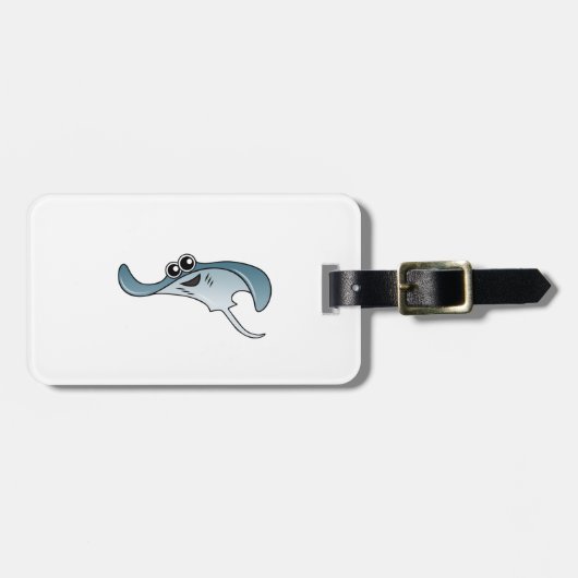 Cartoon Stingray Bagagelabel (Voorkant horizontaal)