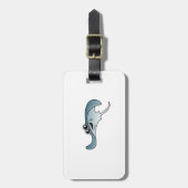 Cartoon Stingray Bagagelabel (Voorkant verticaal)