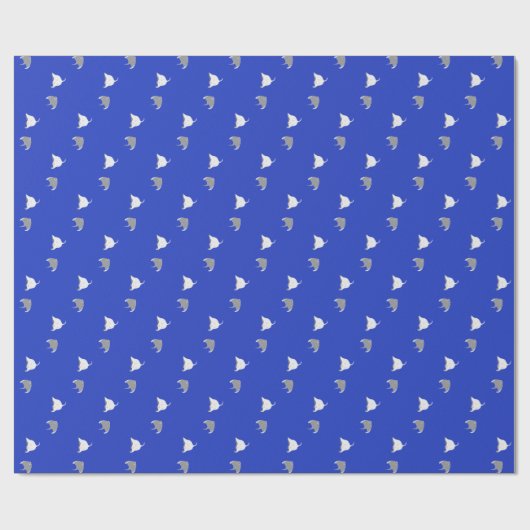 Cartoon stingray Patroon Cadeaupapier (Vlak)