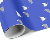 Cartoon stingray Patroon Cadeaupapier (Rol Hoek)