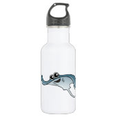 Cartoon Stingray Waterfles (Voorkant)
