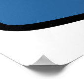 Cartoon stoomschip op Ocean Waves Nautical Art Poster (Hoek)