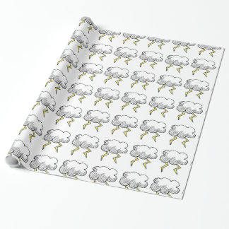 Cartoon Storm Cloud Rainy Day Design Cadeaupapier
