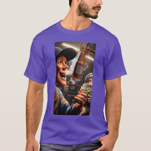 Cartoon Studio Rapper Vibes familie T-shirt