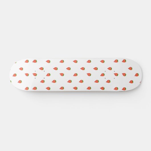 Cartoon Style Aardbery Pattern Persoonlijk Skateboard (Horizontaal)