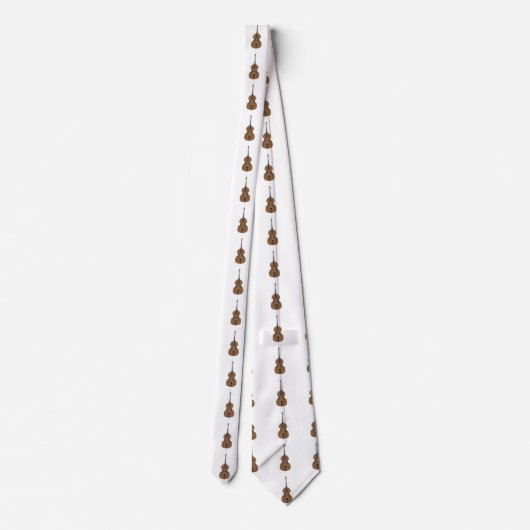 Cartoon Style Double Bass Stropdas (Achterkant)