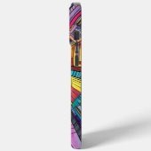 Cartoon Style Gebouwen iPhone Case (Achterkant / Links)