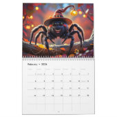 Cartoon-style Halloween art Kalender (Feb 2026)
